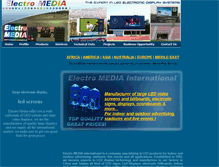 Tablet Screenshot of electromedia-intl.com